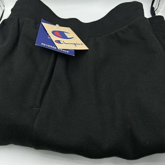 Champion Men’s Black 10” Reverse Weeve Cut-Off Shorts Size M black - Picture 5 of 11